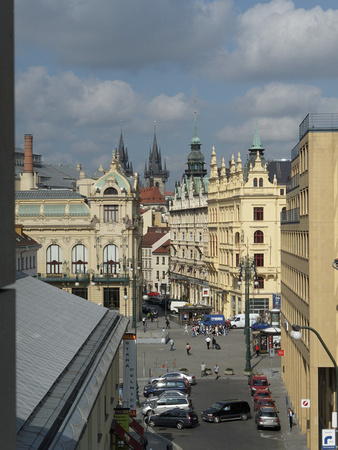 View from hotel room - Marriott Praha